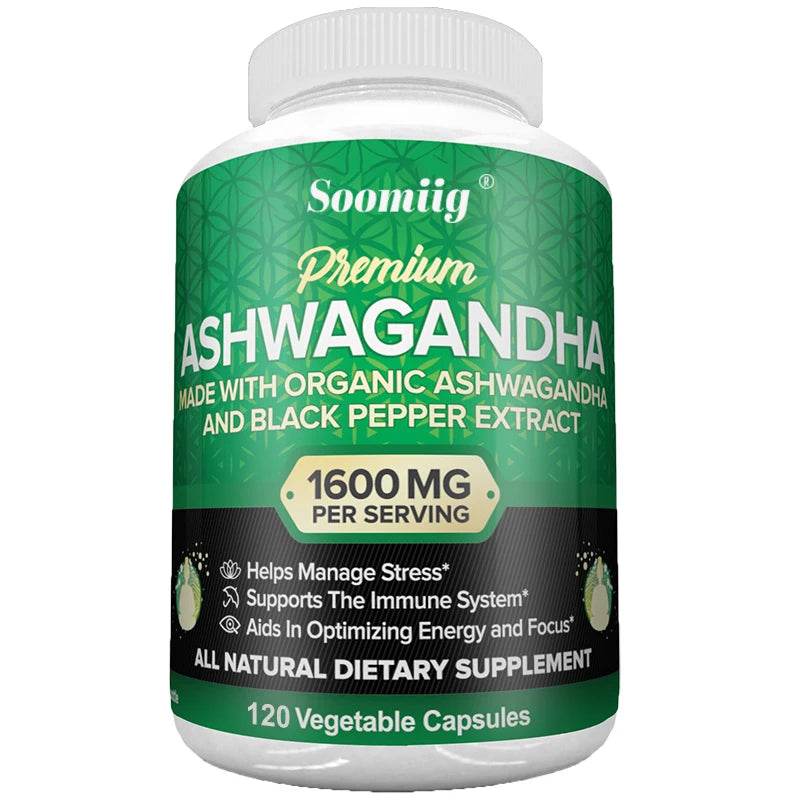 Organic Ashwagandha Veggie Capsules Purely organic energy support, stress relief, and enhanced sleep. United States 120count