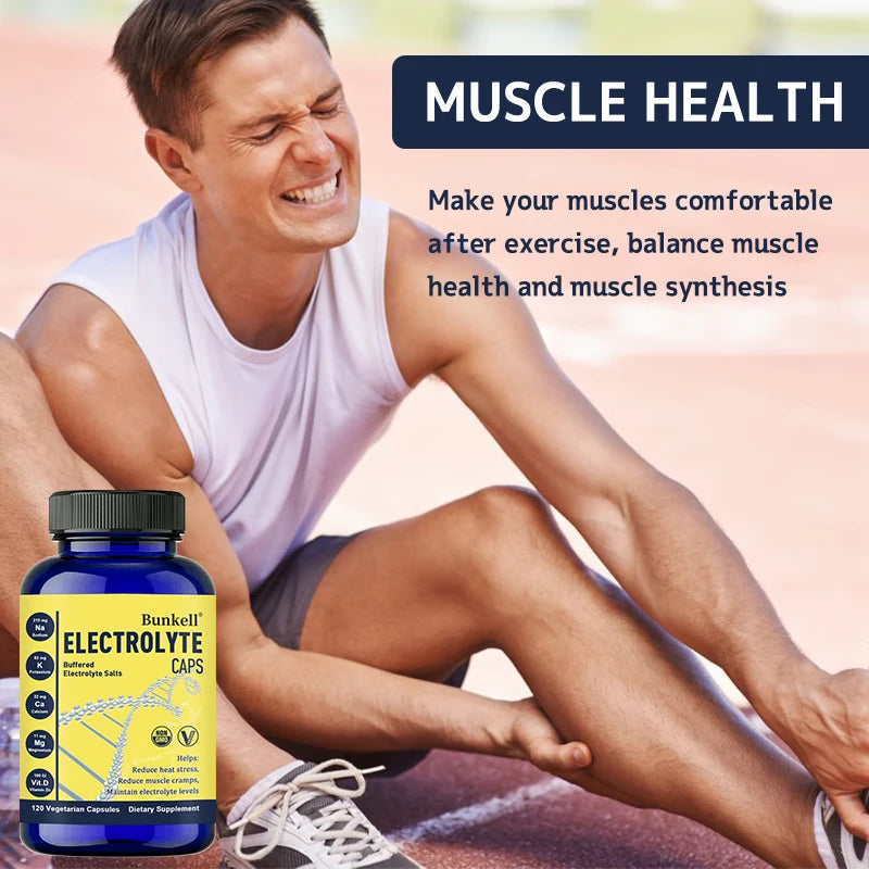 Bunkell Electrolyte Capsules - for Running, Endurance Sports Nutrition, Running Supplements - Maintaining Electrolyte Levels