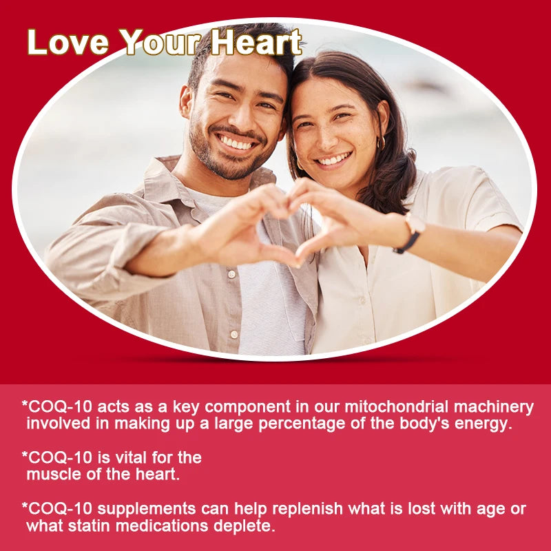 CoQ10 Gummies,for Cellular Energy, Brain & Antioxidant, Coenzyme Q10 Supplement