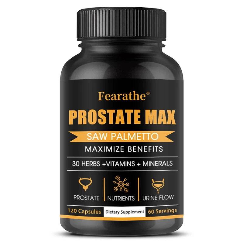 Fearathe Saw Palmetto Prostate Supplement - Promotes Prostate Health, Urinary Health and Hair Growth United States 120count