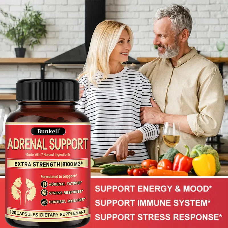 Adrenal Support Supplement – Releases Adrenal Fatigue, Cortisol Manager, Relaxes Stress and Anxiety, and Boosts Mood