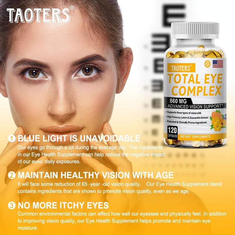 Lutein Eye Care Capsules-helps vision health, myopia, improves eye edema, supports fatigue, and helps sleep health