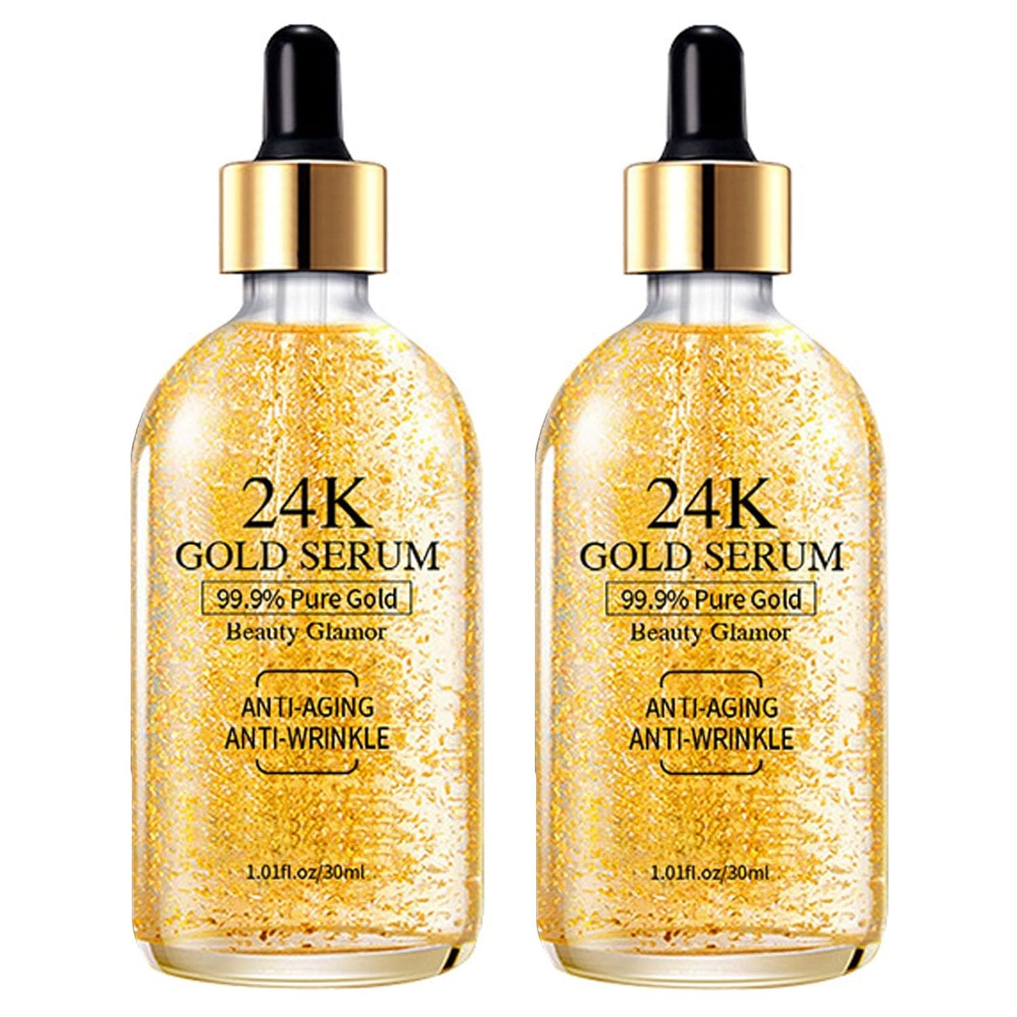 ROKSY 24K Gold Serum 1.01 fl oz bottles for anti-aging best serum with anti-wrinkle benefits
