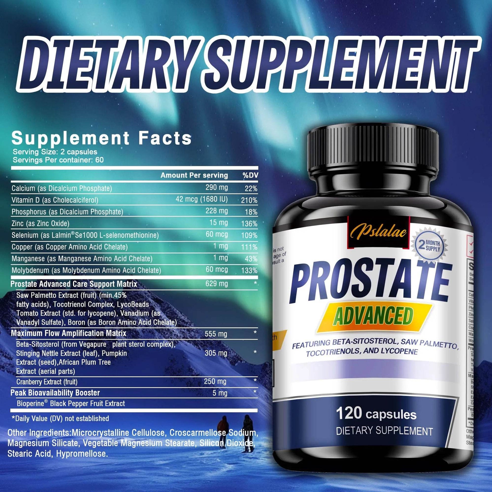 Saw Palmetto Prostate Capsules - 120 Count
