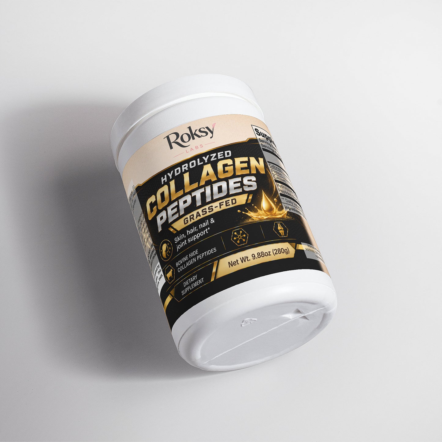 Grass-Fed Collagen Peptides Creamer Vanilla | Skin Hair Muscle and Bone Health | Collagen Types 1 and 3 | 240g