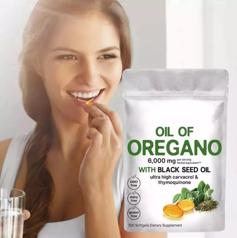 Ingredients Oil of Oregano 300 Softgels Formulated with Black Seed Oil Strength